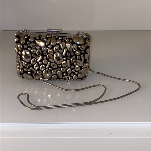 BCBGMAXAZRIA Black Embellished Small Clutch - Picture 4 of 4
